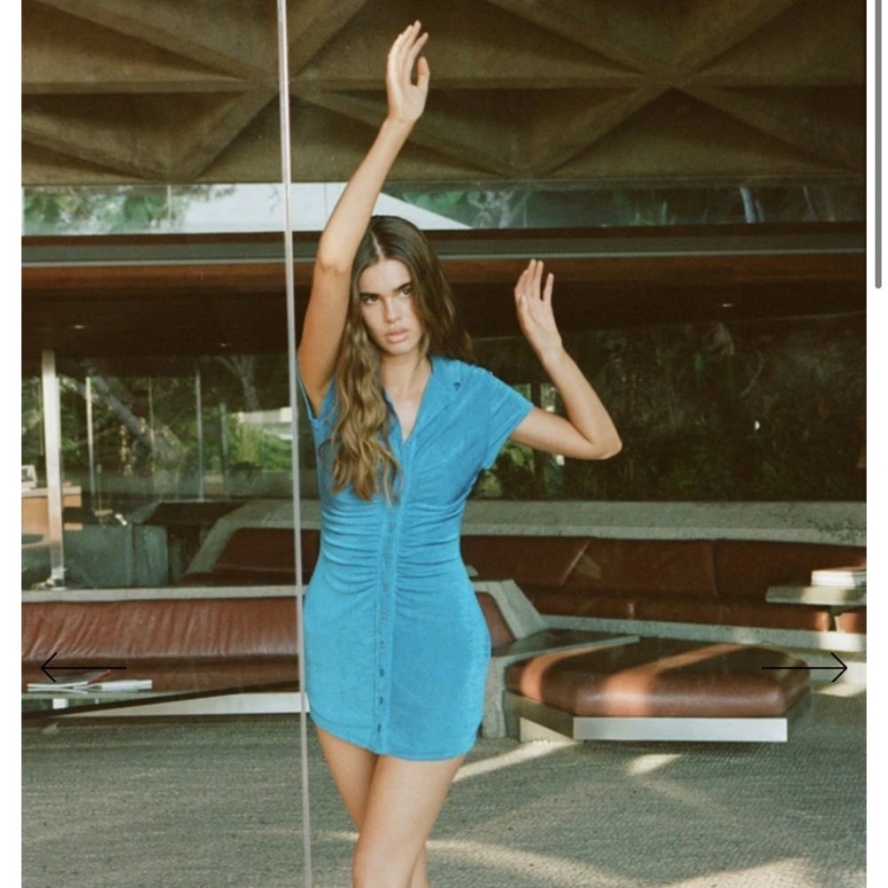 With Jean Alexa Dress in Electra